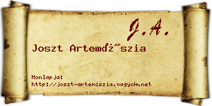 Joszt Artemíszia névjegykártya